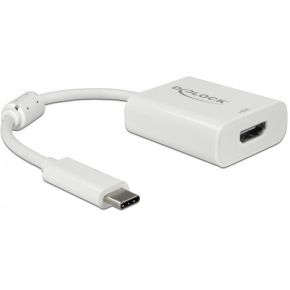 DeLOCK 63937 video kabel adapter 0,1 m USB Type-C HDMI Wit