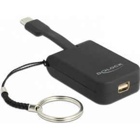 Delock 63939 USB Type-C-adapter naar mini DisplayPort (DP Alt Mode) 4K 60 Hz - sleutelhanger