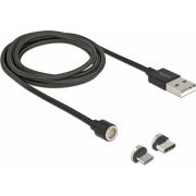 DeLOCK 85723 USB-kabel 1,1 m USB A USB C/Micro-USB B Mannelijk Zwart