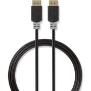 Nedis DisplayPort 1.2-kabel | DisplayPort male - DisplayPort male | 2,0 m | Antraciet [CCBW37000AT20]
