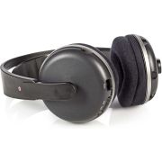 Nedis-Draadloze-hoofdtelefoon-Radiofrequentie-RF-Over-ear-Oplaadstation-Zwart-zilver