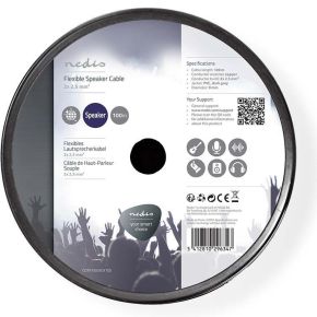 Nedis Flexibele Luidsprekerkabel 2X 25 Mm 100 M Rol Grijs nedis kopen in de aanbieding
