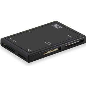 ACT USB 3.2 cardreader, SD/microSD/SDHC, zwart