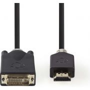 Nedis HDMI - DVI-kabel | HDMI™-connector - DVI-D 24+1-pins male | 2,0 m | Antraciet [CCBW34800AT20]