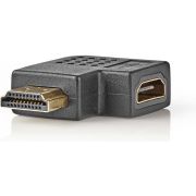 Nedis HDMI™-Adapter | HDMI™-Connector - HDMI™ Female | Rechts Gehoekt | Zwart