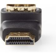Nedis HDMI-Connector 90&deg; Haaks | HDMI-Connector - HDMI Female | Zwart