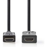 Nedis High Speed HDMI™-kabel met Ethernet | HDMI™-connector - HDMI™ female | 1,0 m | Zwart