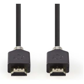 Nedis High Speed HDMI-kabel met Ethernet | HDMI-connector - HDMI-connector | 1,0 m | Antraciet