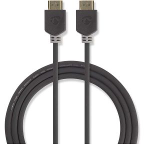 Nedis High Speed HDMI-kabel met Ethernet | HDMI-connector - HDMI-connector | 2,0 m | Antraciet