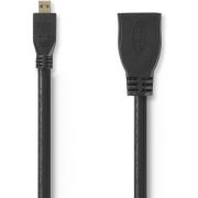 Nedis-High-Speed-HDMI-trade-kabel-met-Ethernet-HDMI-trade-micro-connector-HDMI-trade-female-0-2-m-Zwart