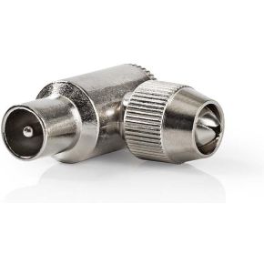 Nedis Iec Coax Connector Male Female Gehoekt 2 Stuks Metaal nedis kopen in de aanbieding