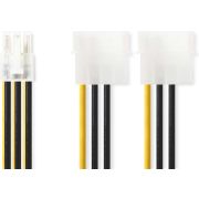 Nedis Interne Voedingskabel 2x Molex Male - PCI Express Female 0,15 m