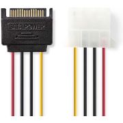 Nedis Interne Voedingskabel SATA 15-Pins Male - Molex Female 0,15 m