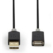 Nedis-Kabel-USB-2-0-A-male-A-female-2-0-m-Antraciet-CCBW60010AT20-