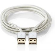 Nedis-Kabel-USB-2-0-A-male-A-male-2-0-m-Aluminium