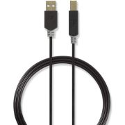 Nedis Kabel USB 2.0 | A male - B male | 2,0 m | Antraciet [CCBW60100AT20]