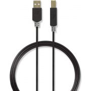Nedis-Kabel-USB-2-0-A-male-B-male-3-0-m-Antraciet-CCBW60100AT30-