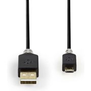 Nedis-Kabel-USB-2-0-A-male-Micro-B-male-1-0-m-Antraciet-CCBW60500AT10-