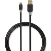 Nedis-Kabel-USB-2-0-A-male-Micro-B-male-1-0-m-Antraciet-CCBW60500AT10-