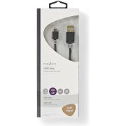 Nedis-Kabel-USB-2-0-A-male-Micro-B-male-2-0-m-Antraciet-CCBW60500AT20-