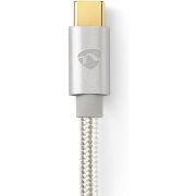 Nedis-Kabel-USB-2-0-Type-C-male-A-male-1-0-m-Aluminium