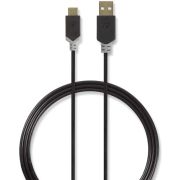 Nedis Kabel USB 2.0 | Type-C male - A male | 1,0 m | Antraciet [CCBW60600AT10]