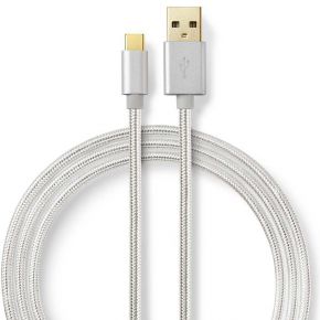 Nedis Kabel USB 2.0 | Type-C male - A male | 2,0 m | Aluminium