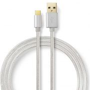 Nedis-Kabel-USB-2-0-Type-C-male-A-male-2-0-m-Aluminium