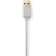 Nedis-Kabel-USB-2-0-Type-C-male-A-male-2-0-m-Aluminium