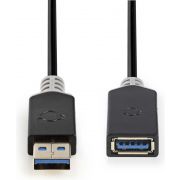 Nedis-Kabel-USB-3-0-A-male-A-female-2-0-m-Antraciet-CCBW61010AT20-
