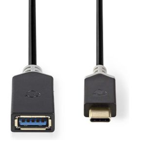 Nedis Kabel Usb 30 Type C Male A Female 015 M Antraciet Ccbp61710At015 nedis kopen in de aanbieding Nedis Kabel Usb 30 Type C Male A Female 015 M Antraciet Ccbp61710At015 nedis kopen in de aanbieding