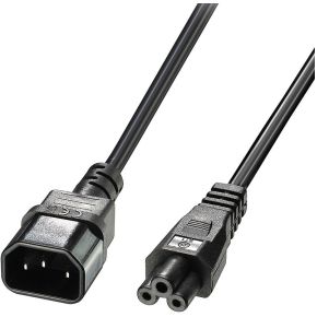 Lindy 30342 electriciteitssnoer Zwart 3 m C14 stekker C5 stekker