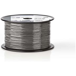Nedis Microfoonkabel 2X 0125 Mm 100 M Rol Grijs nedis kopen in de aanbieding