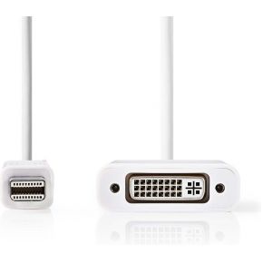 Nedis Mini-DisplayPort - DVI-kabel | Mini-DisplayPort male - DVI-D 24+1-pins female | 0,2 m | Wit