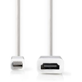 Nedis Mini-DisplayPort - HDMI-Kabel | Mini-DisplayPort Male - HDMI Female | 0,2 m | Wit