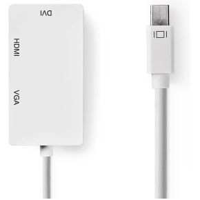Nedis Mini Displayport Multi Adapterkabel Male Vga Female Dvi D 241 Pins nedis kopen in de aanbieding