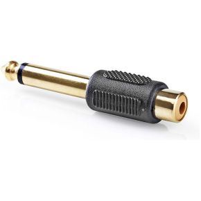 Nedis Mono Audioadapter 635 Mm Male Rca Female 10 Stuks Zwart Cagp23935Bkg nedis kopen in de aanbieding
