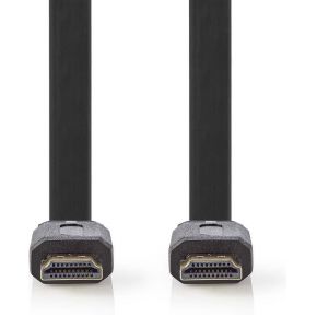 Nedis Platte High Speed HDMI-kabel met Ethernet | HDMI-connector - HDMI-connector | 1,5 m | Zwart