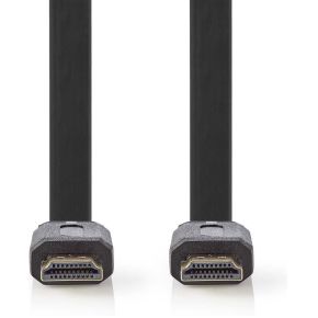 Nedis Platte High Speed HDMI-kabel met Ethernet | HDMI-connector - HDMI-connector | 3,0 m | Zwart