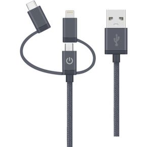 Realpower 255648 Usb Kabel 1 M C Micro A Grijs realpower kopen in de aanbieding