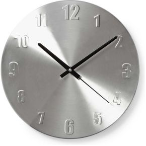 Nedis Ronde Wandklok Diameter 30 Cm Aluminium nedis kopen in de aanbieding