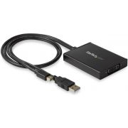 StarTech.com MDP2DVID2 video kabel adapter 0,358 m Mini DisplayPort + USB A DVI-I Zwart