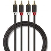 Nedis-Stereo-audiokabel-2x-RCA-male-2x-RCA-male-3-0-m-Antraciet-CABW24200AT30-