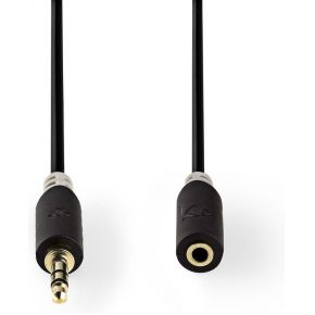 Nedis Stereo audiokabel | 3,5 mm male - 3,5 mm female | 10 m | Antraciet