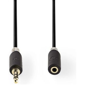 Nedis Stereo audiokabel | 3,5 mm male - 3,5 mm female | 2,0 m | Antraciet [CABW22050AT20]