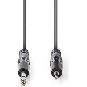 Nedis Stereo Audiokabel 635 Mm Male 35 Mm 15 M Grijs nedis kopen in de aanbieding
