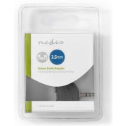 Nedis-Stereo-Audioadapter-3-5-mm-Male-2x-3-5-mm-Female-Zwart