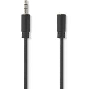 Nedis Stereo-Audiokabel | 3,5 mm Male - 3,5 mm Female | 3,0 m | Zwart [CAGB22050BK30]