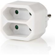 Nedis Stopcontactsplitter | 2-weg | Eurostopcontact | Wit