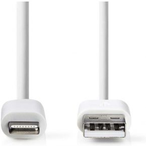 Nedis Sync and Charge-Kabel | Apple Lightning - USB-A Male | 2,0 m | Wit